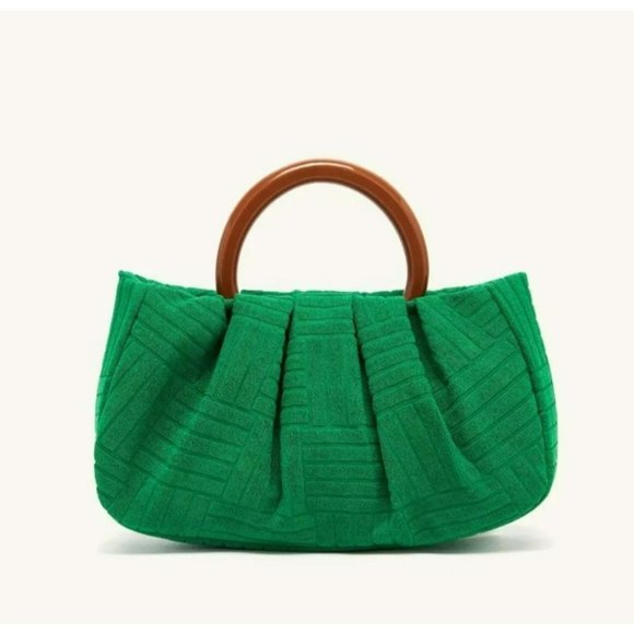 NWT - Green Jacquard Women's Elegant Clutch (SKU 0068) - Picture 7 of 7